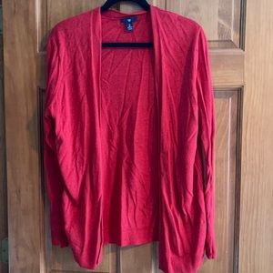 Gap red cardigan sweater